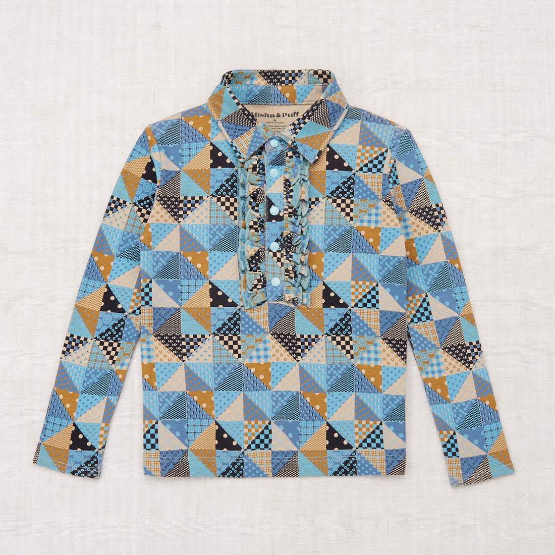 Misha and Puff Beau Shirt - Lake Patchwork