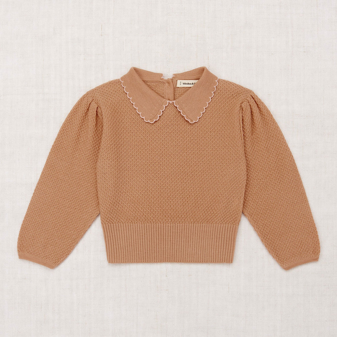 Misha and Puff Bow Joanne Sweater - Rose Gold