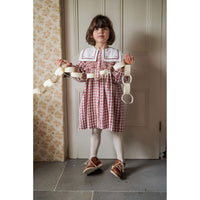 Little Cotton Clothes Seersucker Gingham Smocked Sabrina Dress