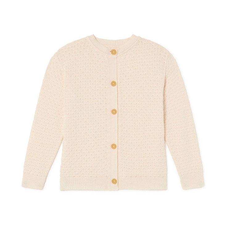 Little Creative Factory Cream Monobloc Knit Cardigan