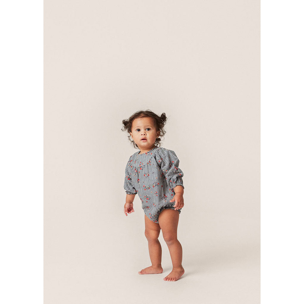 Konges Slojd Blossom Check Bibi Romper – Ladida