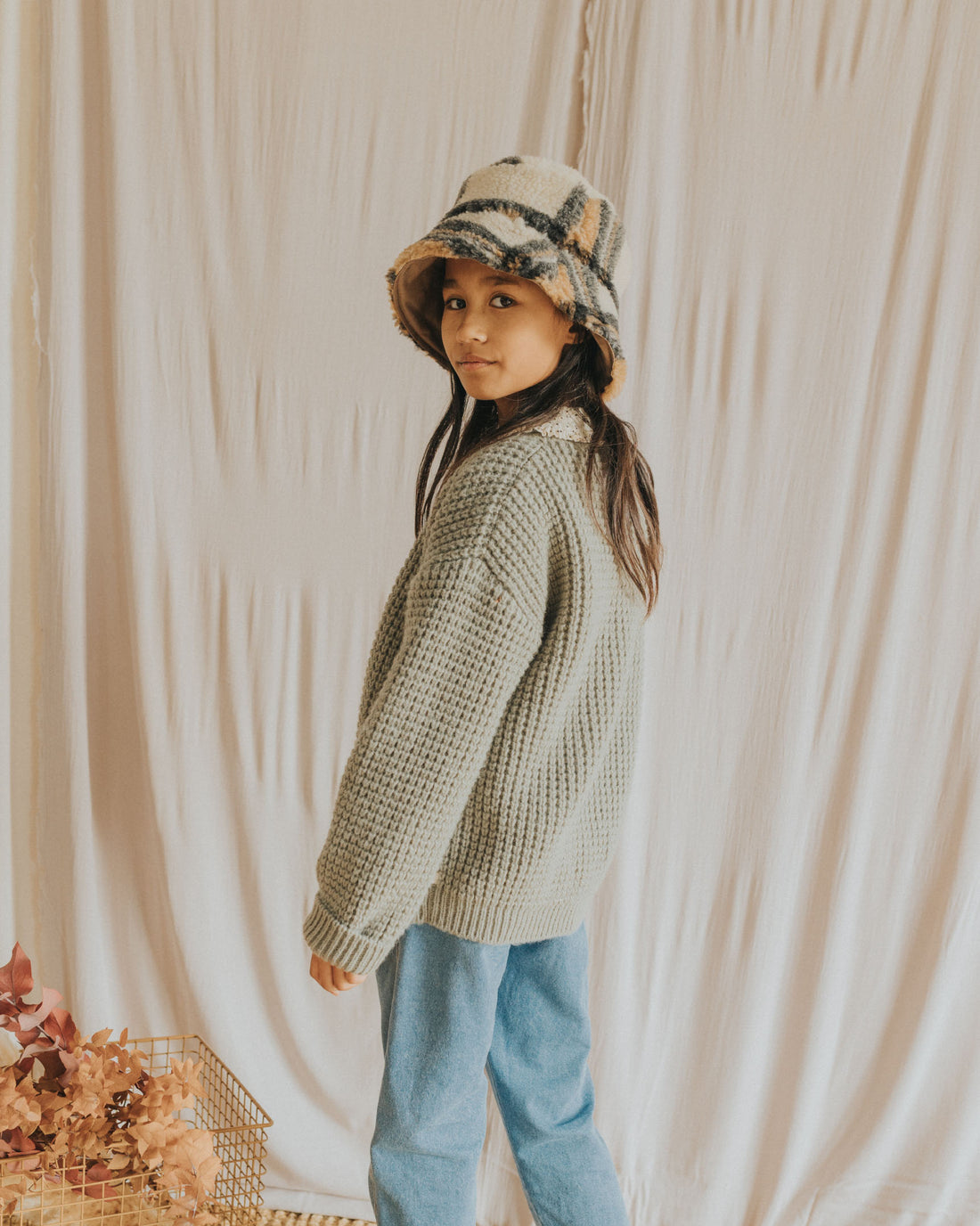 Buho Eucalyptus Pockets Cardigan