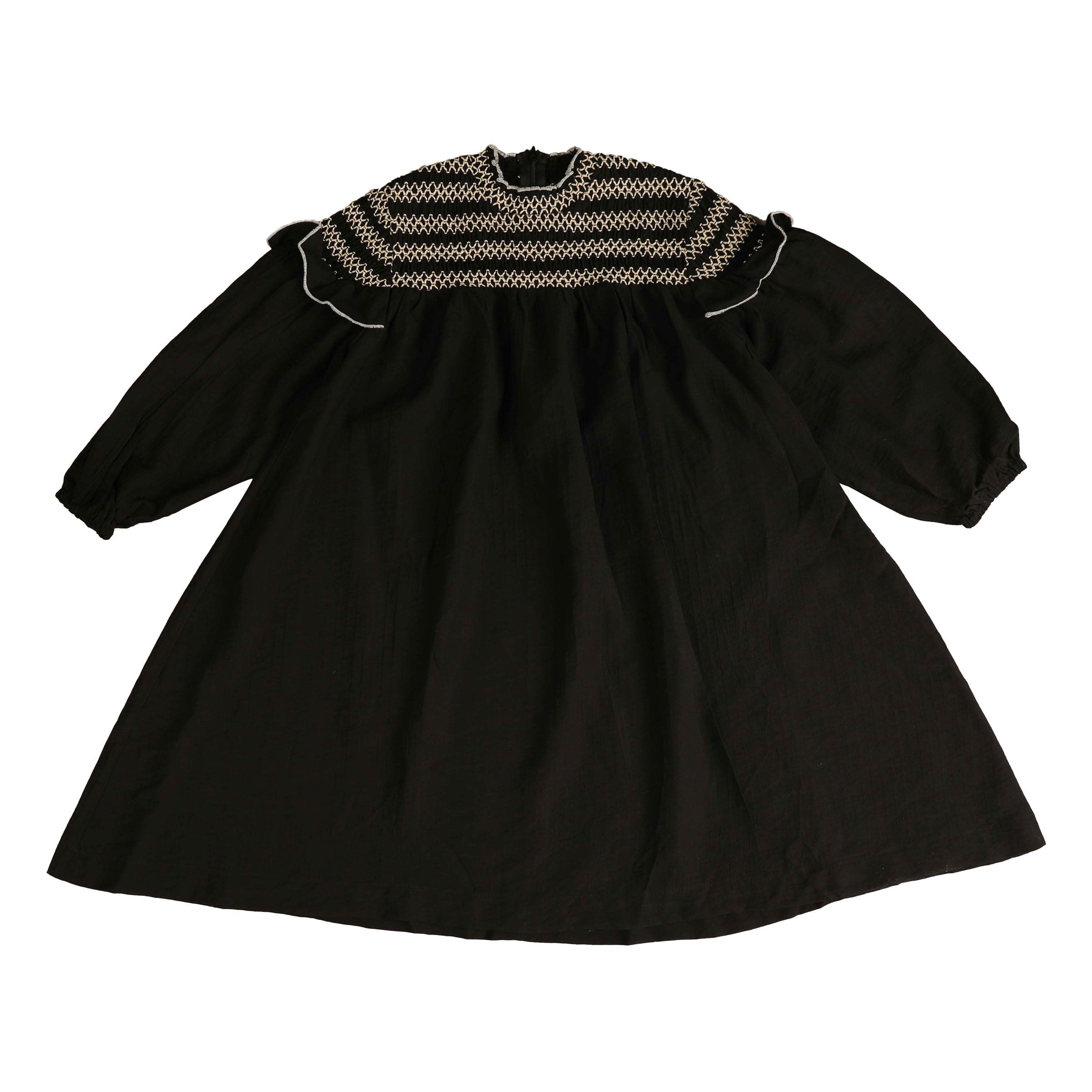 Noma Black Smocked Yolk Dress – Ladida