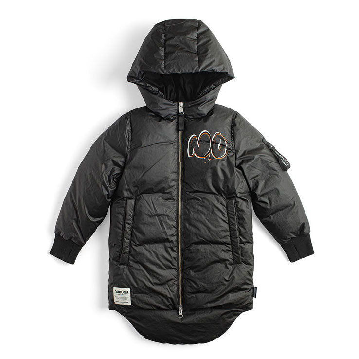 Nununu Black Dizzy Scull Parka Down Coat