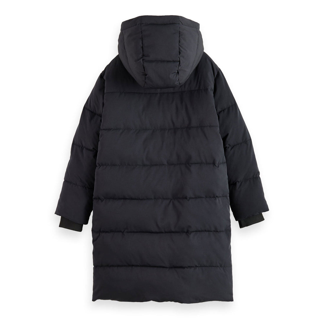 Scotch Shrunk Black Long Length Puffer Coat