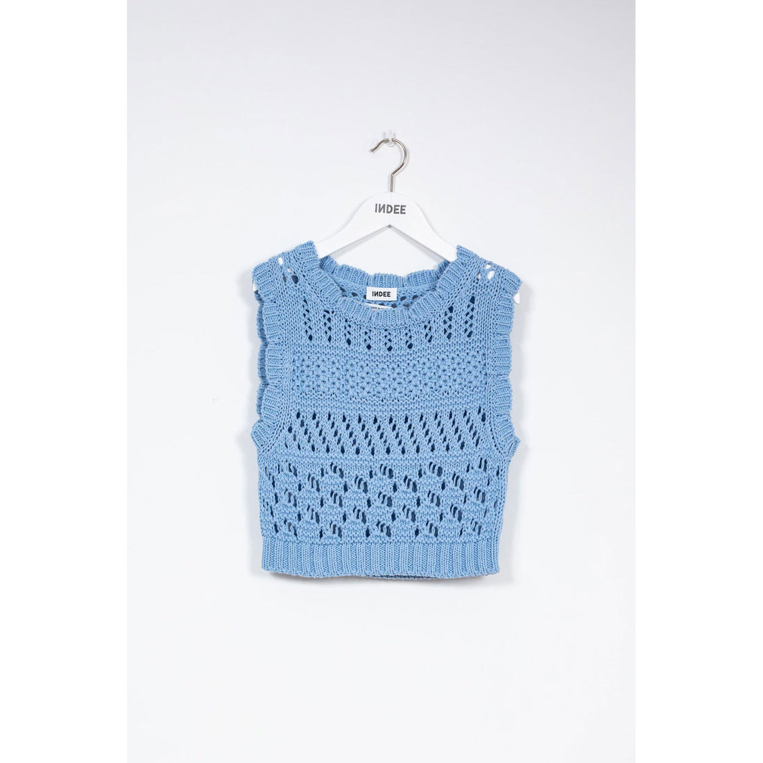 Indee Astral Blue Crochet Tank Top