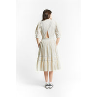 Indee Off White Midi Lace Prime Dress