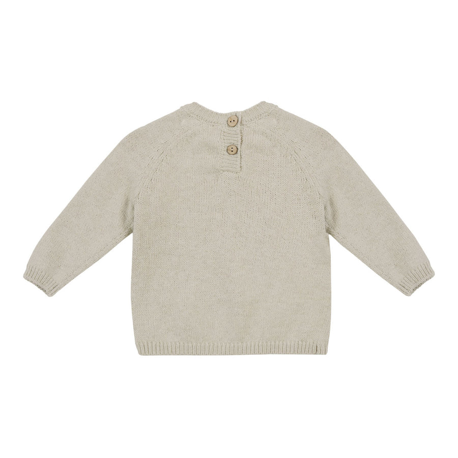 Quincy Mae Heathered Ash Knit Sweater