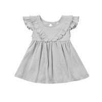 Quincy Mae Cloud Sleeveless Ruffle V Dress