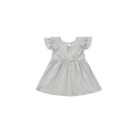 Quincy Mae Cloud Sleeveless Ruffle V Dress