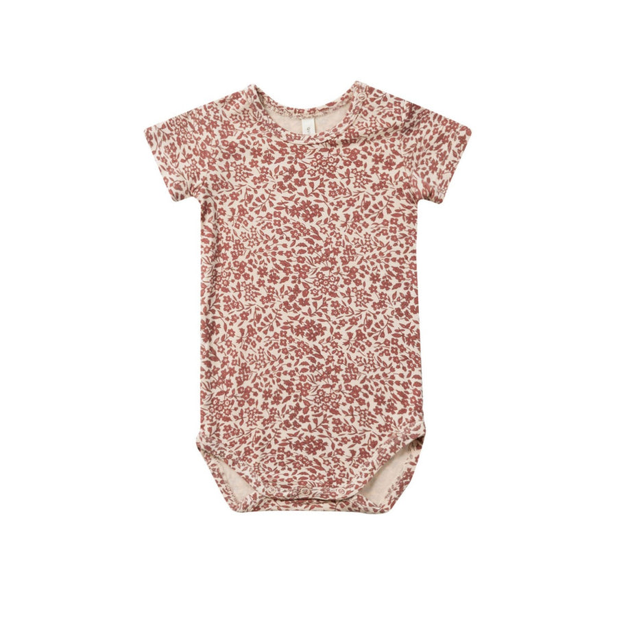 Quincy Mae Flower Field Bamboo Short Sleeve Bodysuit