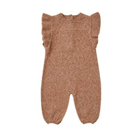 Quincy Mae Heathered Clay Mira Knit Romper