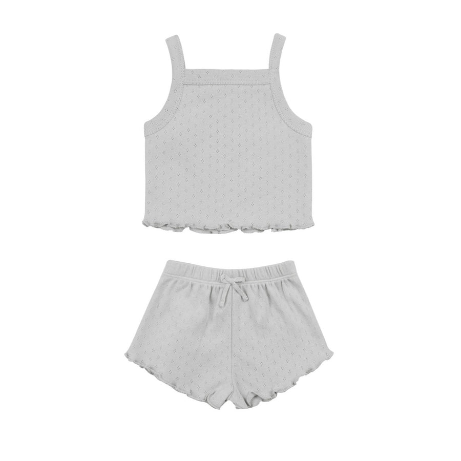 Quincy Mae Cloud Pointelle Tank + Shortie Set