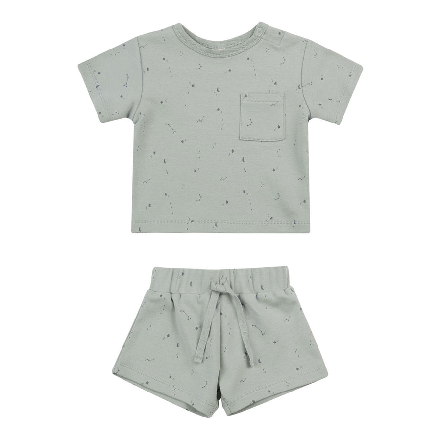 Quincy Mae Constellations Boxy Pocket Tee + Short Set