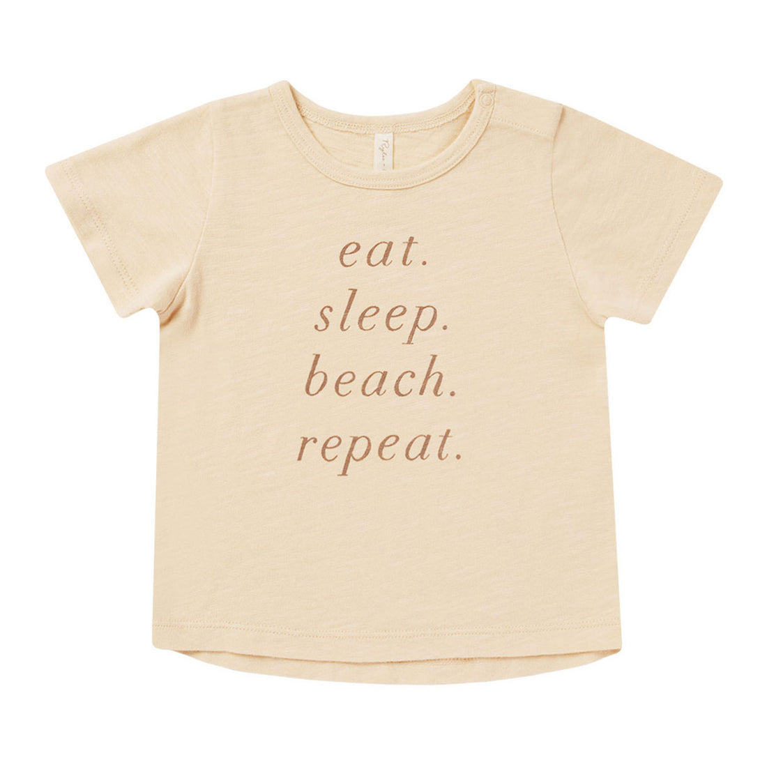 Rylee and Cru Ecru Basic Tee - Eat. Sleep. Beach. Repeat