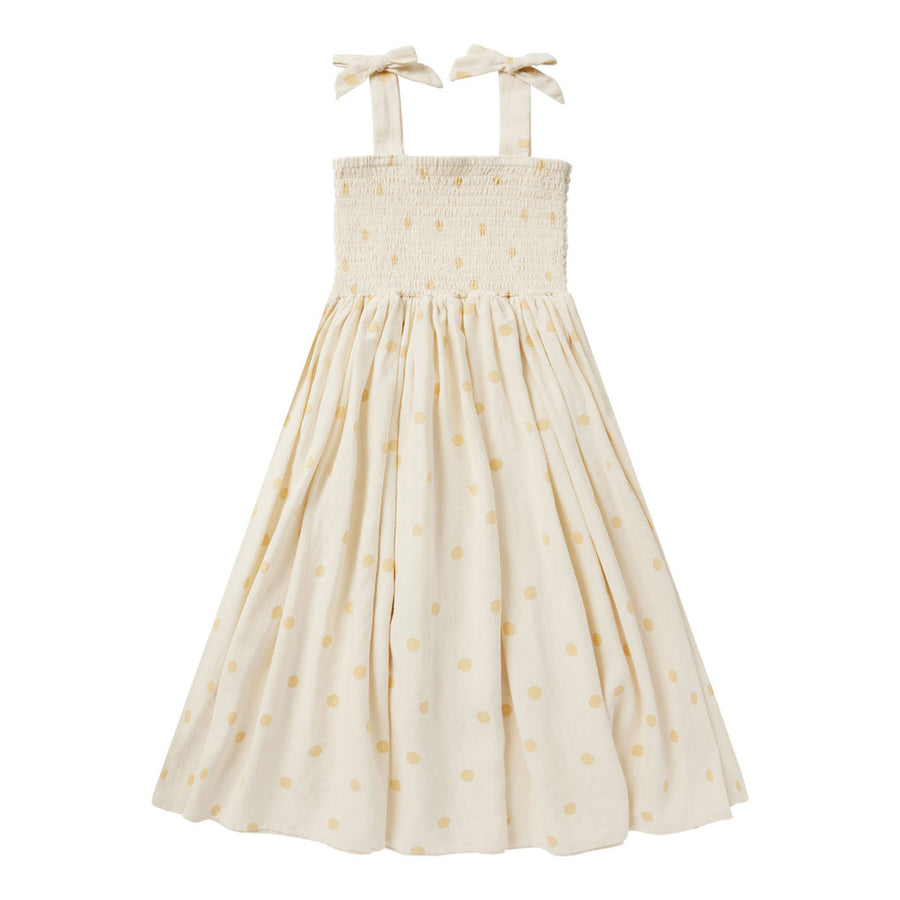 Rylee and Cru Yellow-Polka-Dot Ivy Dress - Yellow Polka Dot