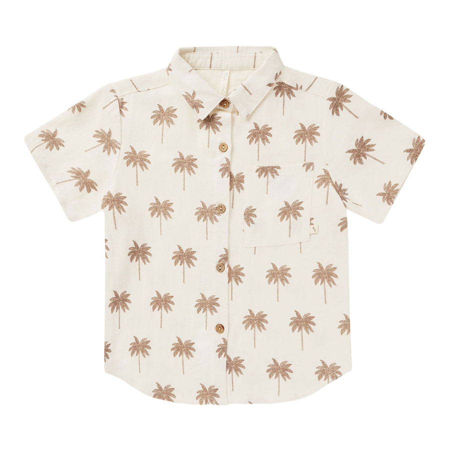 Rylee and Cru Paradise Collared Short Sleeve Shirt - Paradise