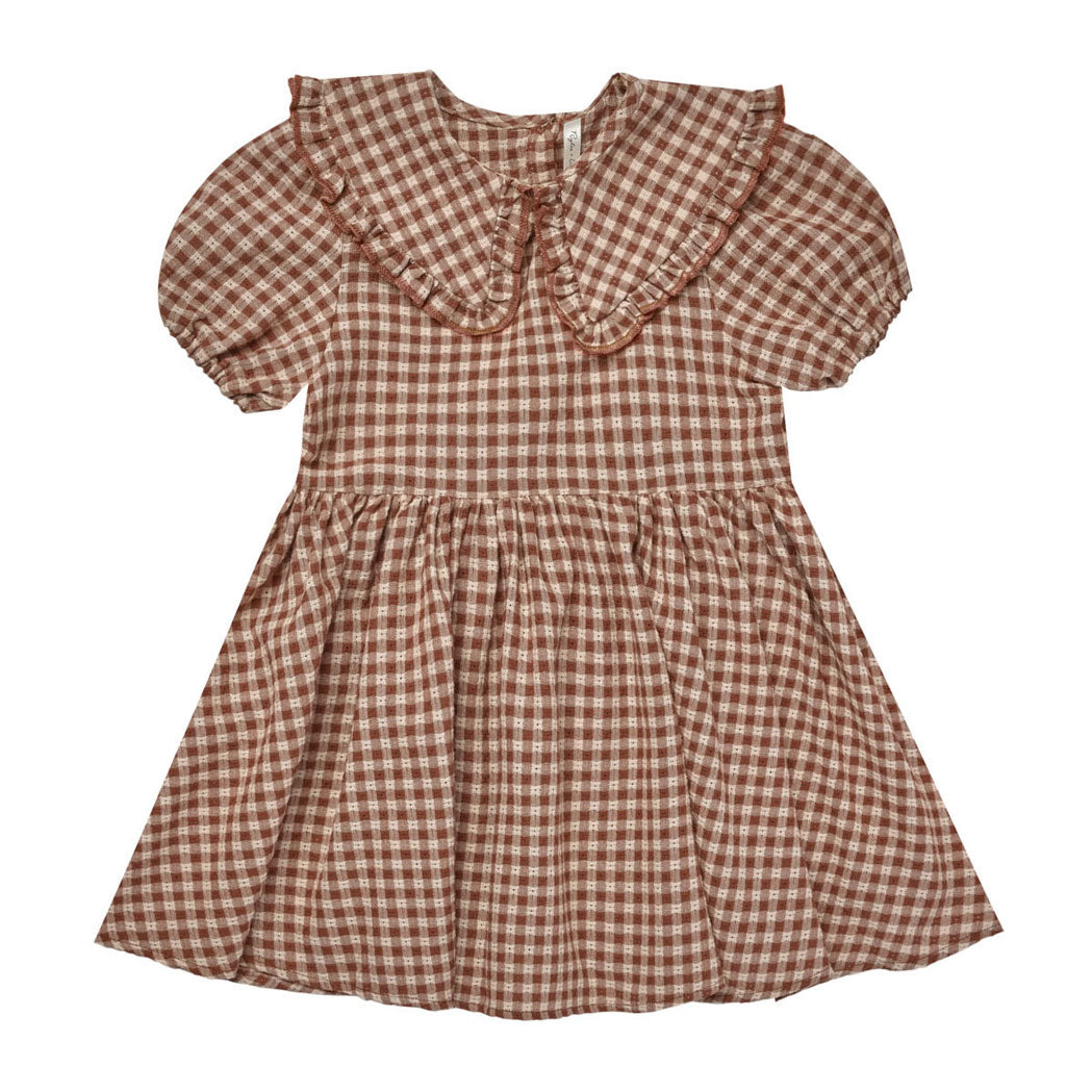 Rylee and Cru Brown Gingham Camille Dress – Ladida