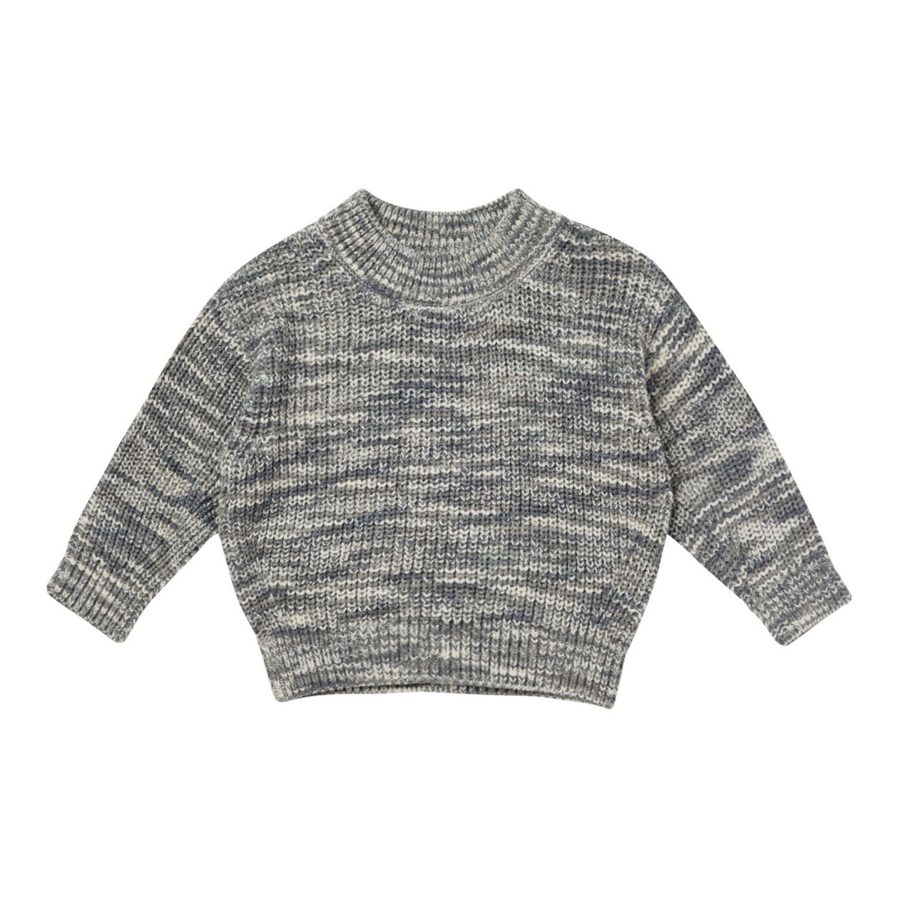 Rylee and Cru Heathered Slate Relaxed Knit Sweater – Ladida