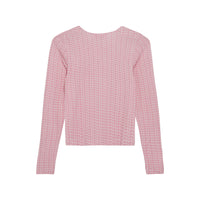 Designers Remix Pink Logo Print Jenna Slim Top