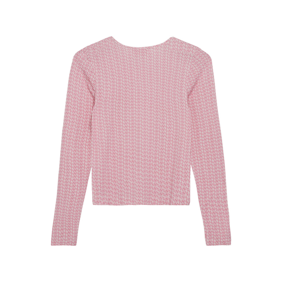 Designers Remix Pink Logo Print Jenna Slim Top