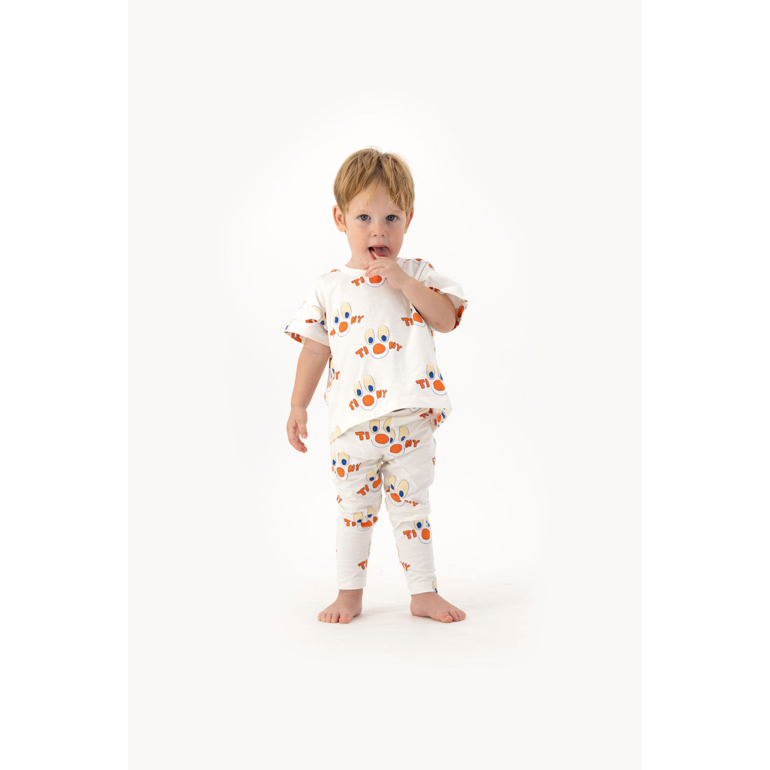 Tiny Cottons Off-White Clowns Baby Pant