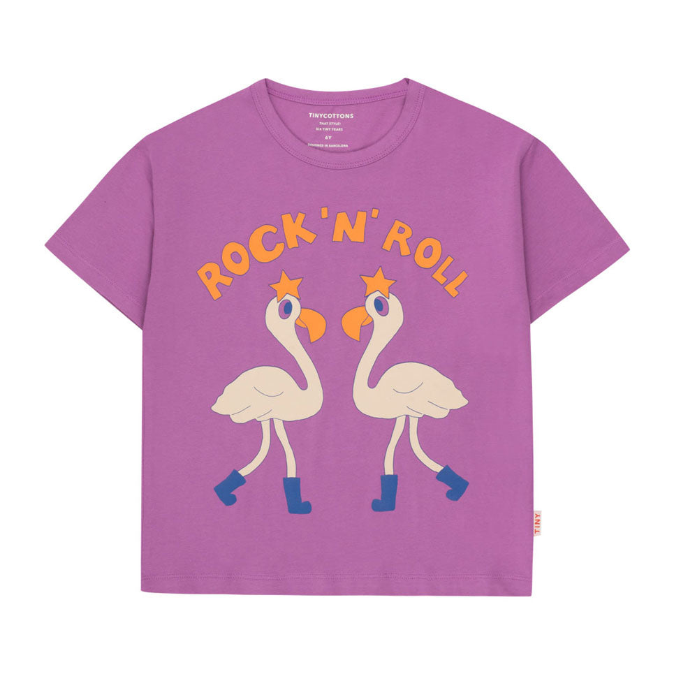 Tiny Cottons Orchid Flamingos Tee