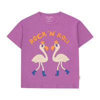 Tiny Cottons Orchid Flamingos Tee