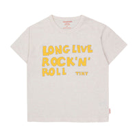 Tiny Cottons Light Cream Heather Rock�N�Roll Tee