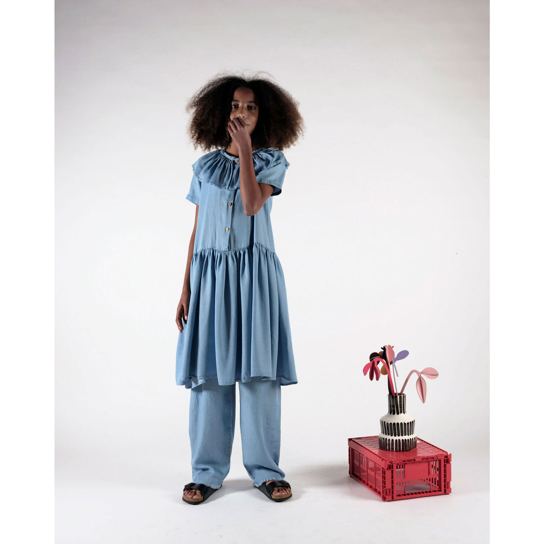 Wolf and Rita Light Denim Graca Dress