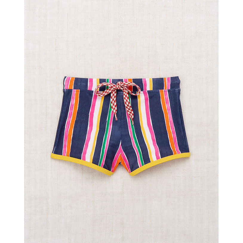 Misha and Puff Moonlight Watercolor Stripe Swim Trunks