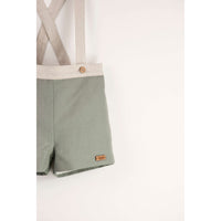 Popelin Green Strap Dungarees