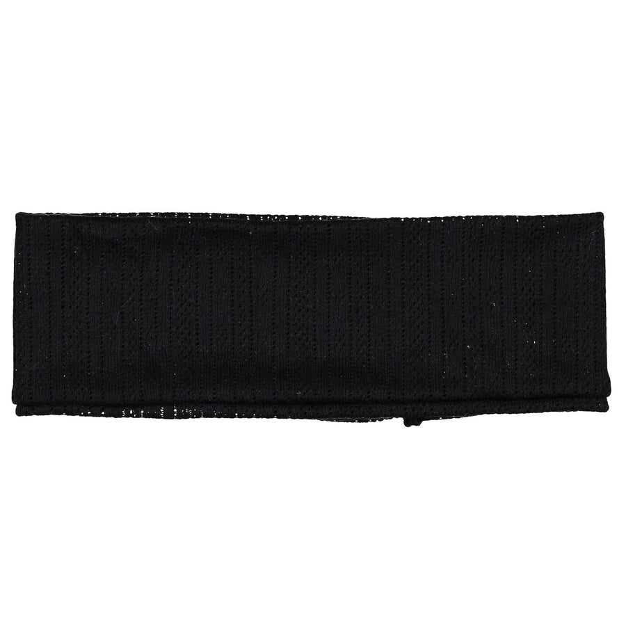 Knot Hairbands Black Pointelle Headwrap