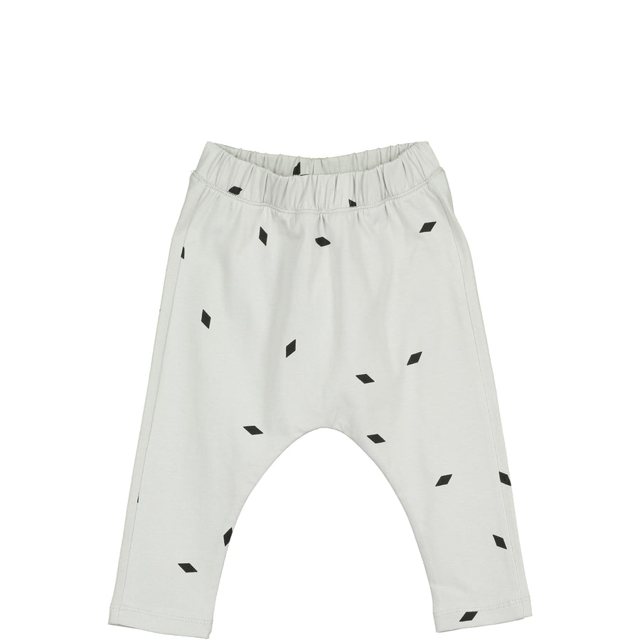 Beau Loves Light Grey Small Diamonds Baby Trousers