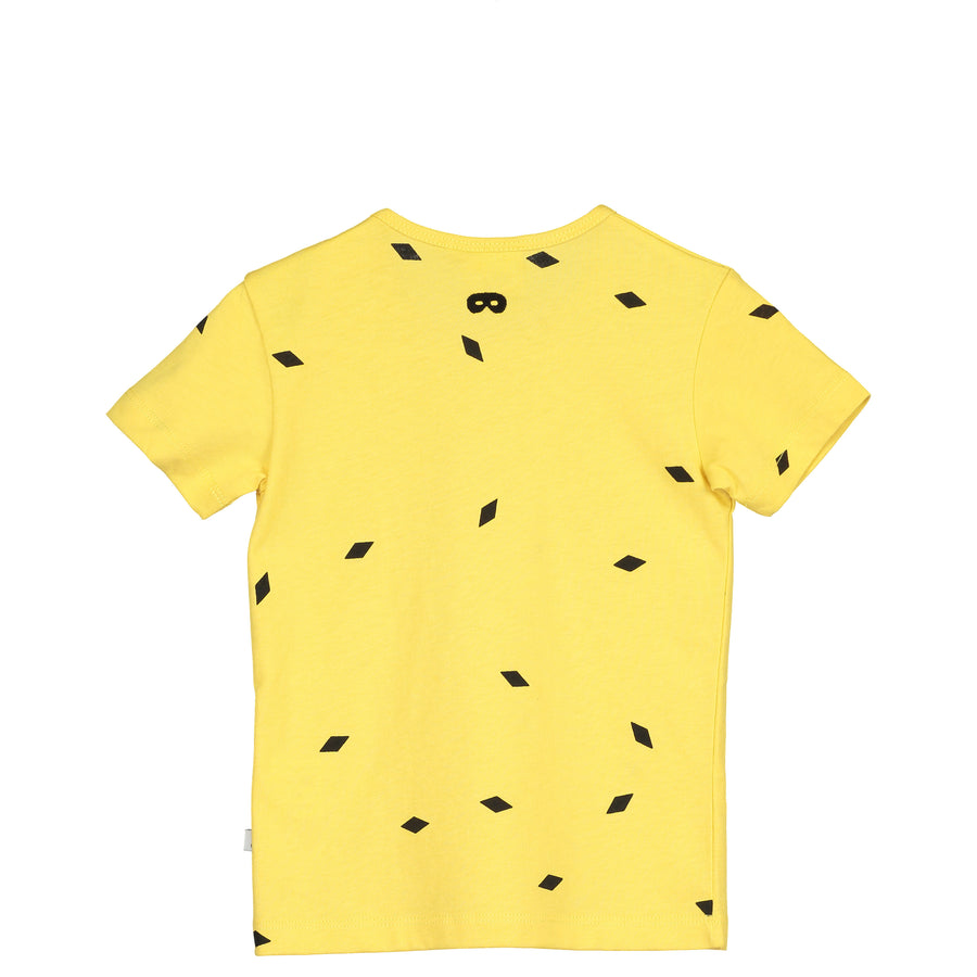 Beau Loves Yellow Small Diamonds Baby Tee