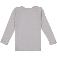 Flora and Henri Grey Rib Baby Lap Tee