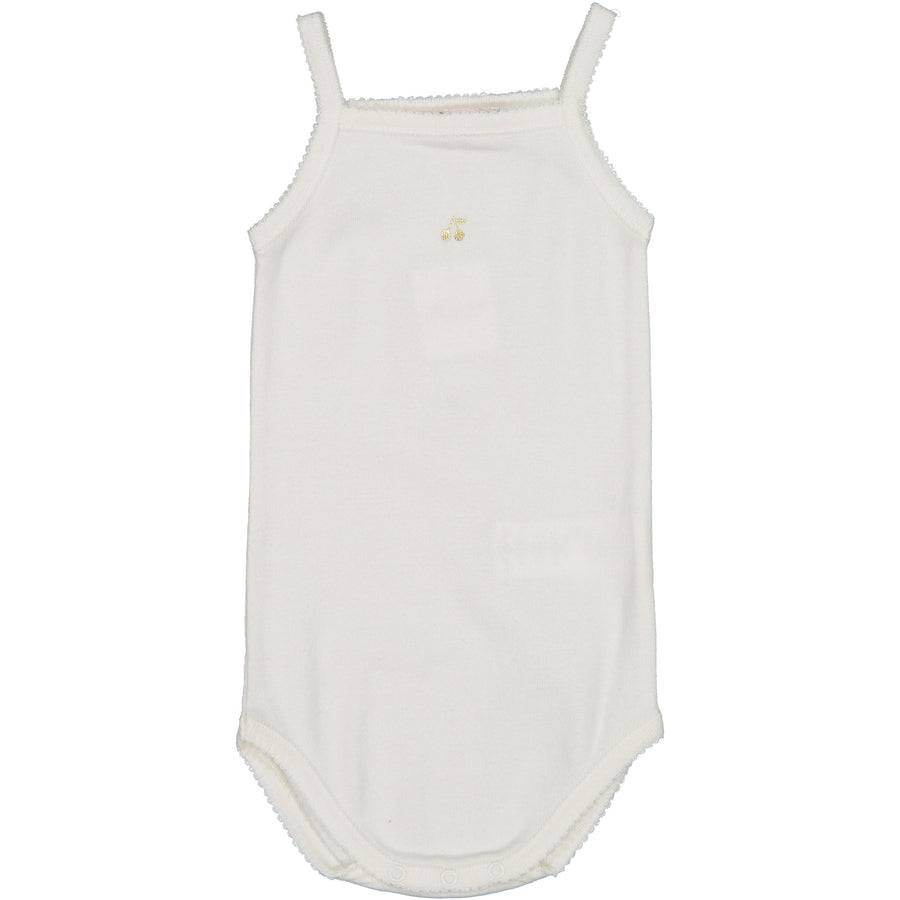 Bonpoint Cream Cherry Onesie