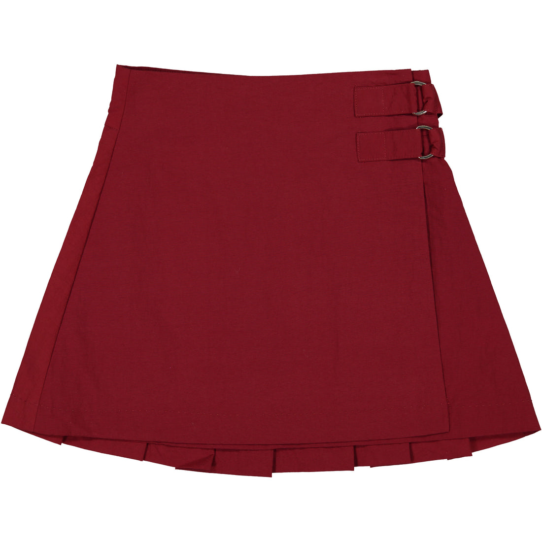 Coco Blanc Deep Red Kilt Skirt