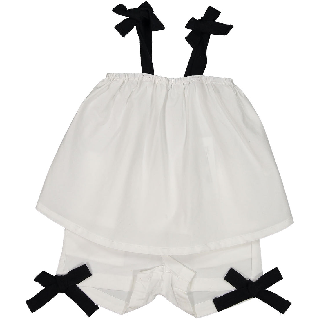 Coco Blanc White/Black Girls Two Piece Swing Set