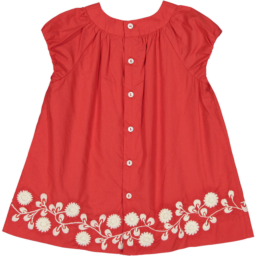 Bonpoint Red Embroidered Baby Dress