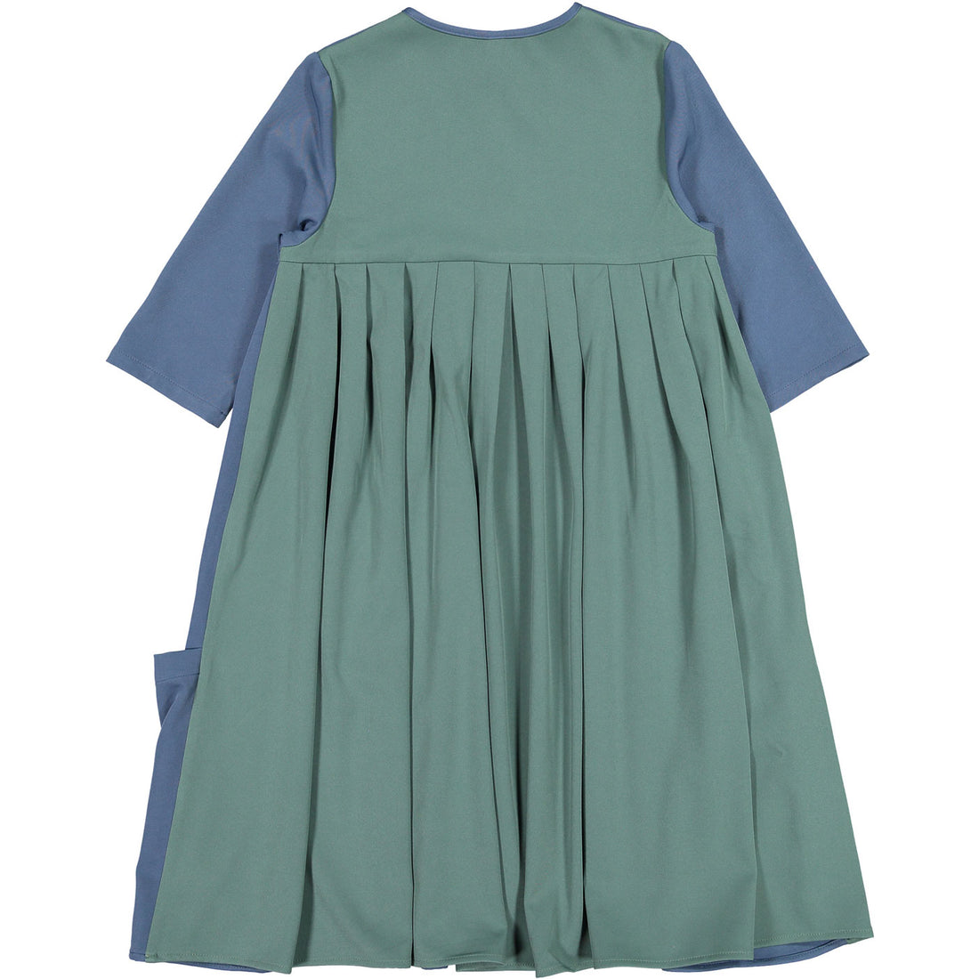 Ava and Lu Blue/Green Pocket Dress