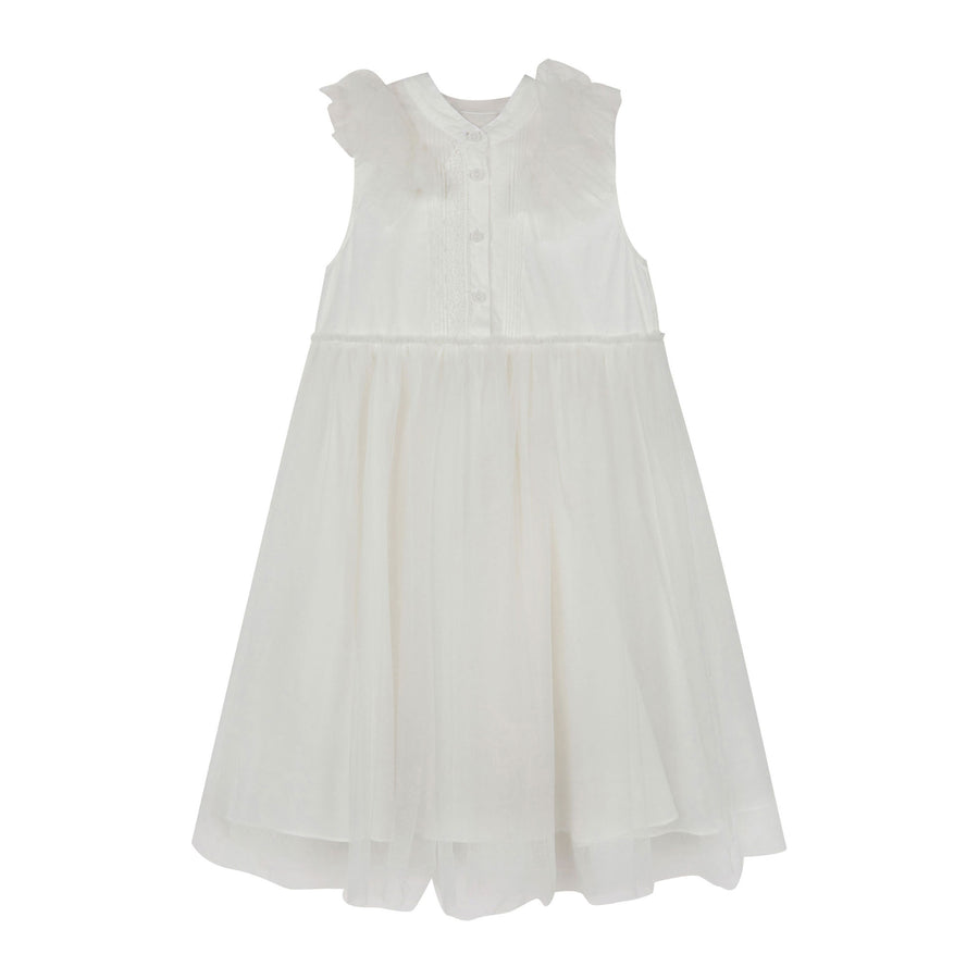 JNBY White Dress With Tulle – Ladida