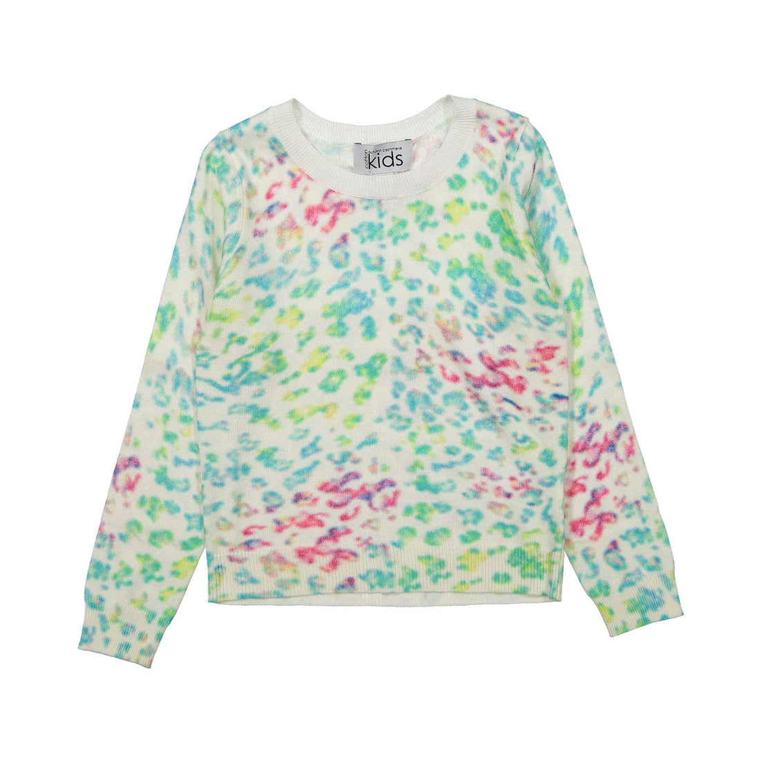 Autumn Cashmere Rainbow Leopard Print Sweater Ladida