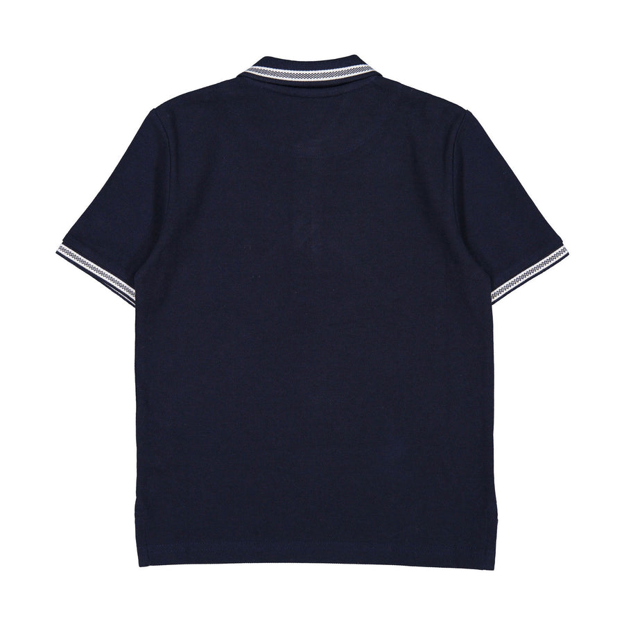 Hugo Boss Navy Embroidered Logo On Chest Polo