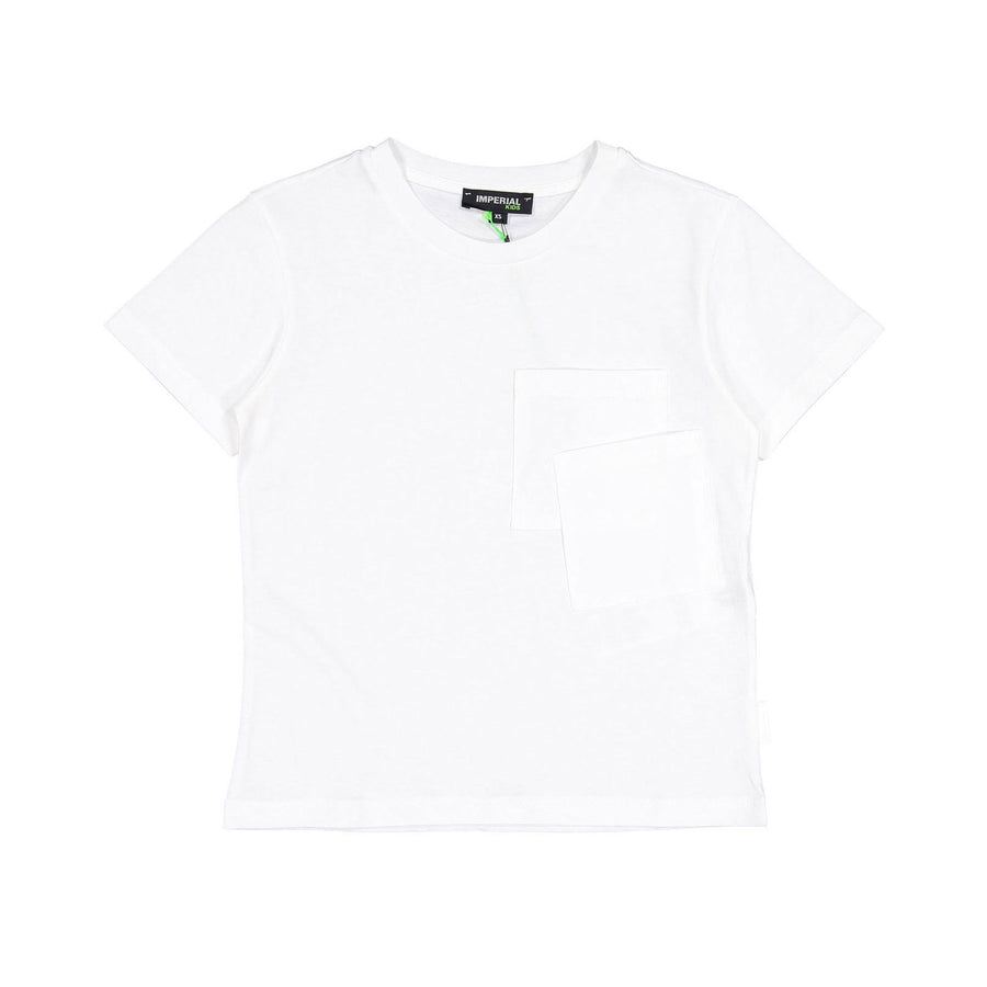 IMPERIAL White Double Pocket Tee