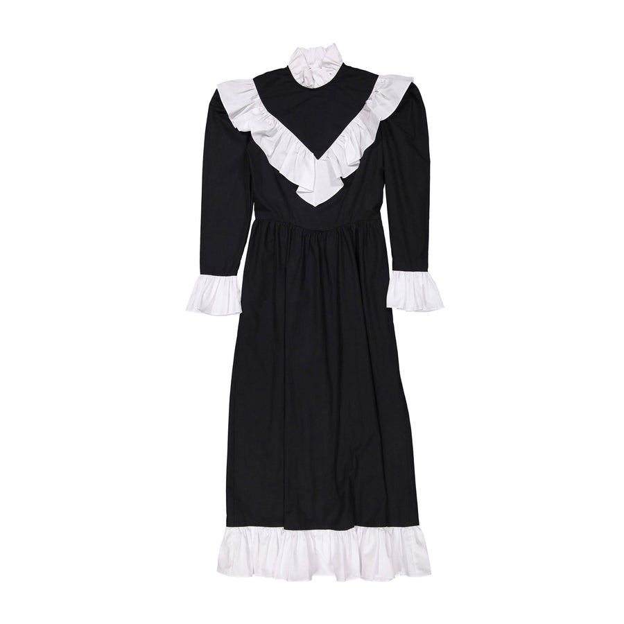 Batsheva Black Cotton Carol Womens Dress