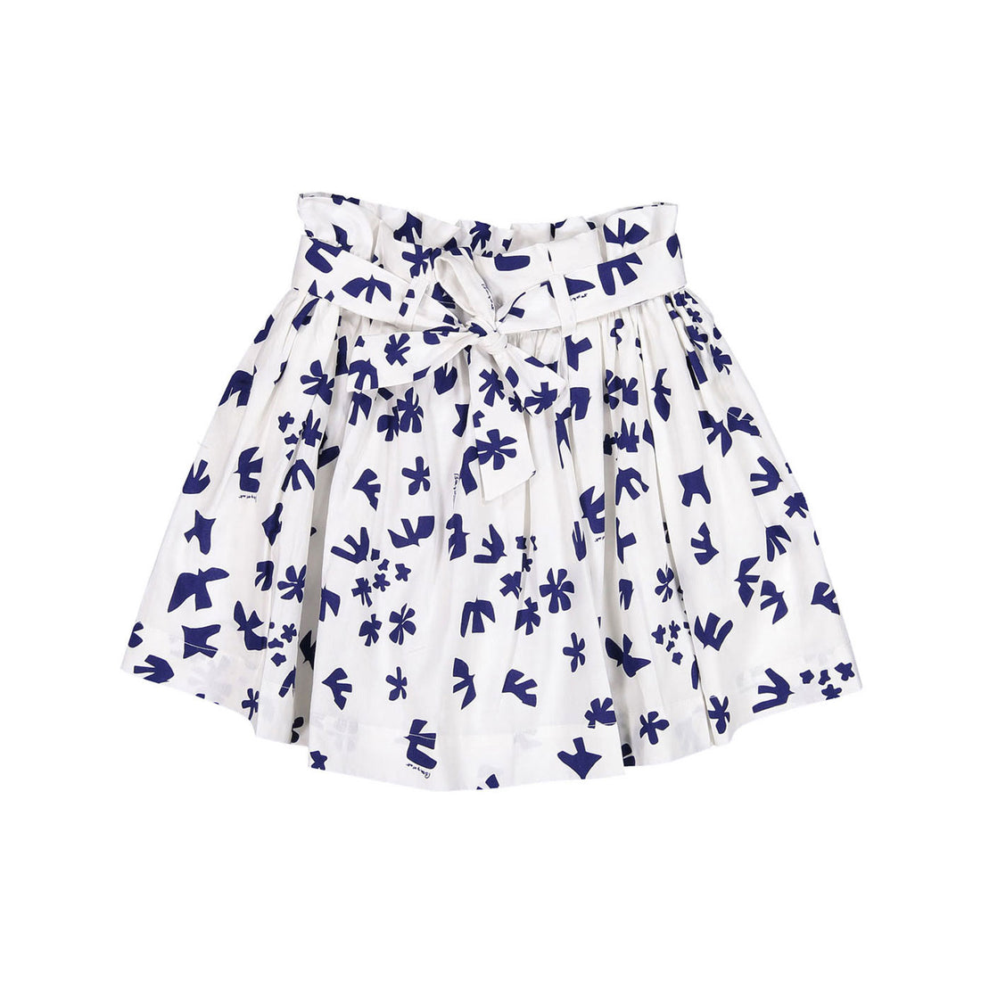 Bonpoint Blue Bird Print Tuie Skirt