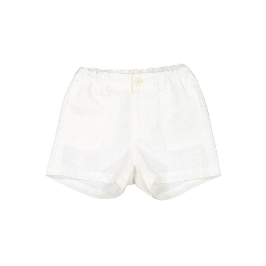 Bonpoint White Permanent Baby Shorts