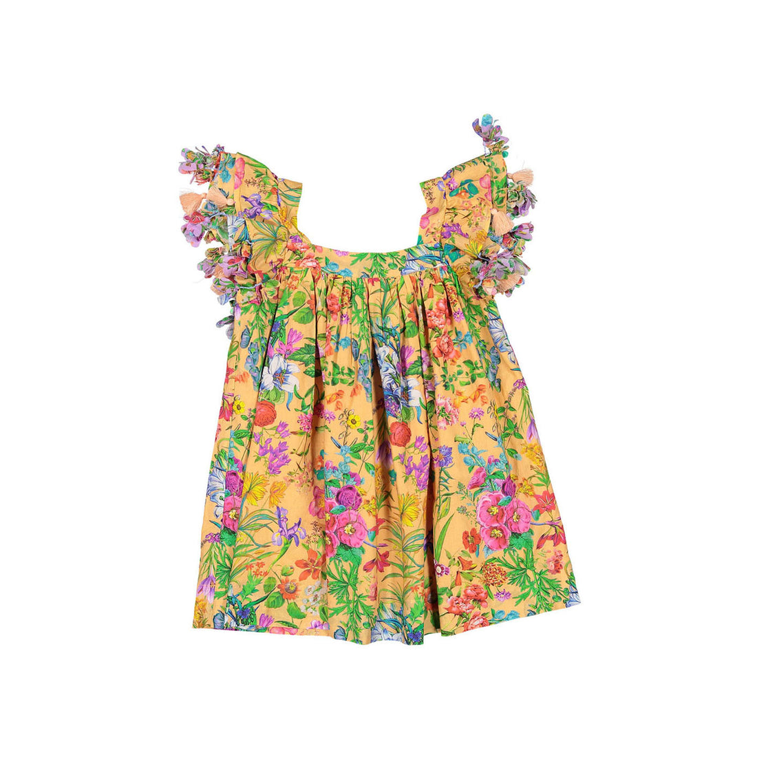 Nellystella Garden Floral Peach Soda Chloe Dress