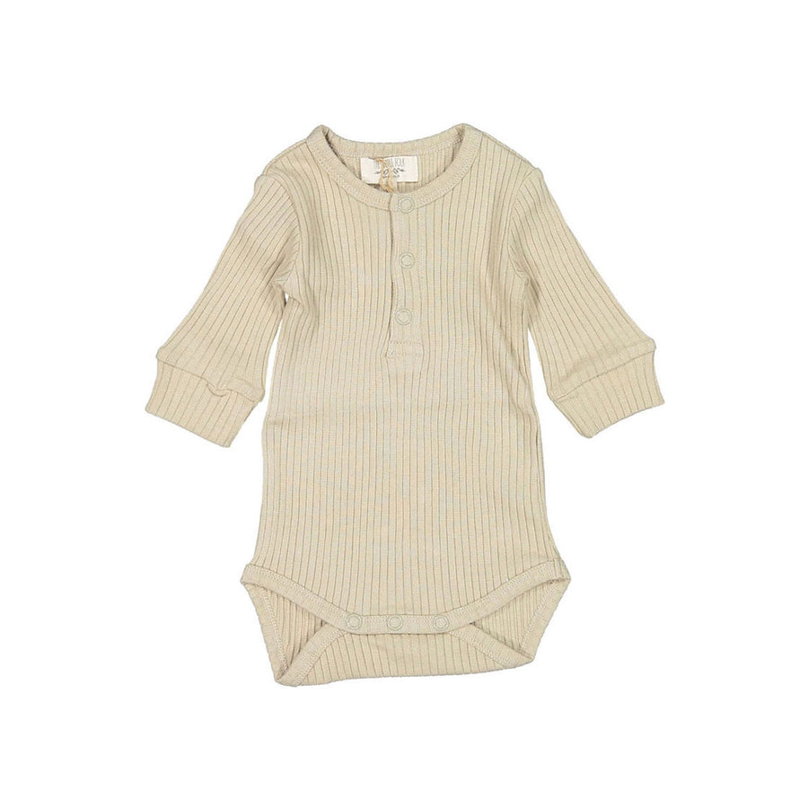 The Simple Folk The Ribbed Onesie-Ecru